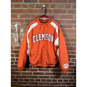 Clemson Tigers NCAA Colosseum Athletics Jacket Orange Zip Up Adult Large